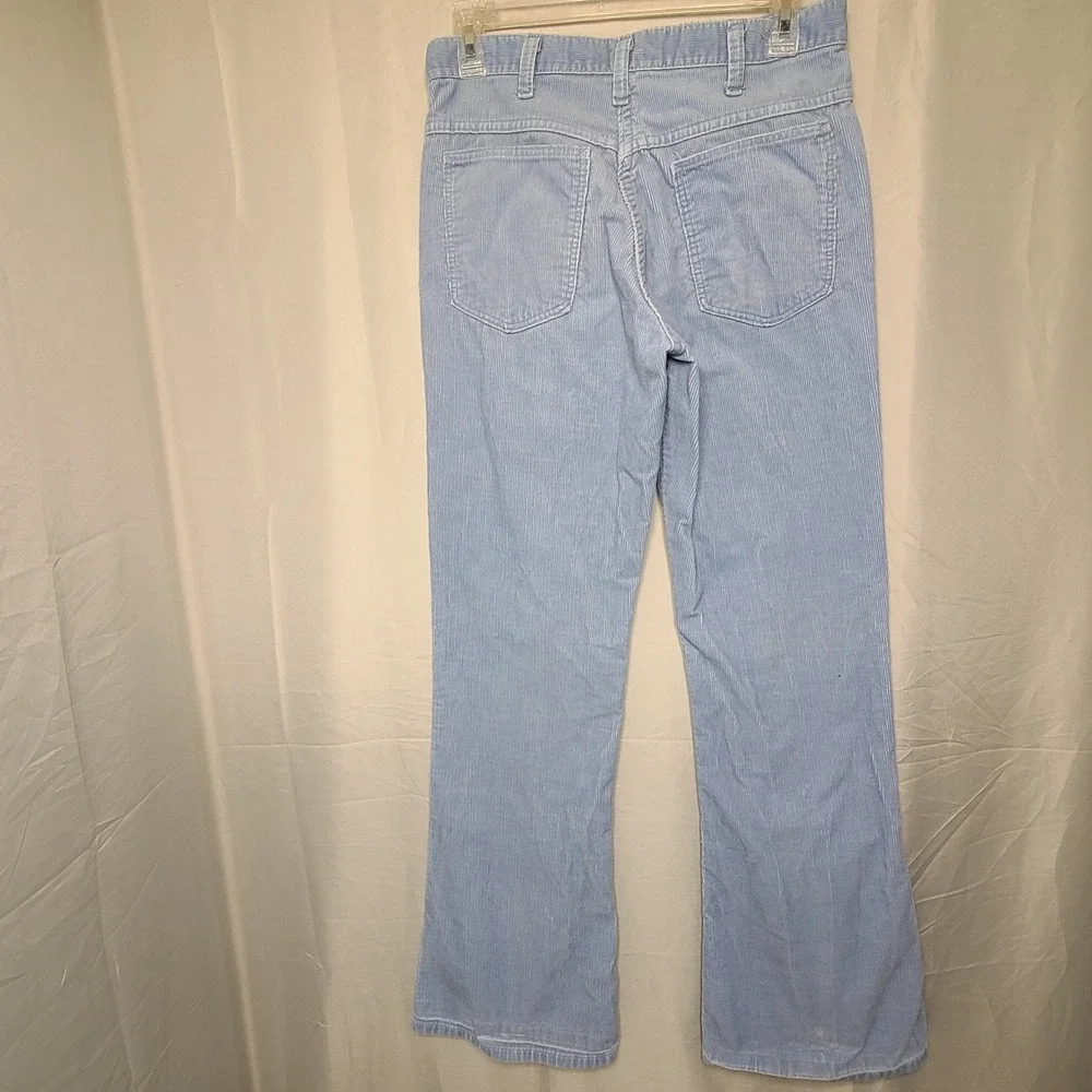 Vintage Levi's Corduroy Pants Mens 31x31 Blue 70s‎ Straight Leg 517 Style Retro